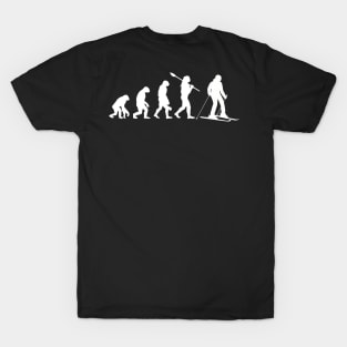 Evolution of skiing Design T-Shirt